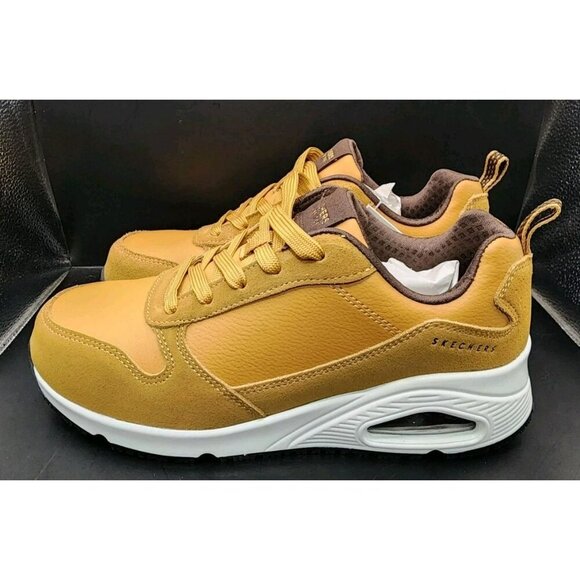 SKECHERS Work Shoes Women's Size 7 Wheat Uno SR Elainy Comp Toe NIB - Picture 6 of 10